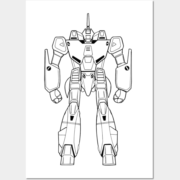 Design white Wall Art by Robotech/Macross and Anime design's